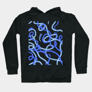 Spiral in Blue Hoodie